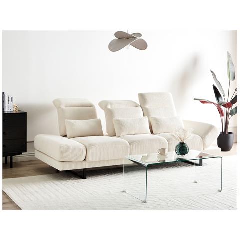 Divano 3 Posti Corda Beige Chiaro Ikast - Foto 1