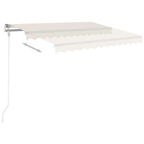 Lusso Casadino -  Tenda Da Sole Retrattile Manuale 450x350 Cm Crema - Foto 2