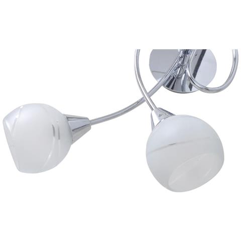 Lusso Casadino - Lampada Da Soffitto Con Paralume In Vetro Per 5 Lampadine E14 - Foto 2