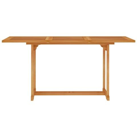 Tavolo Da Giardino 150x90x75 Cm In Legno Massello Di Teak - Foto 1