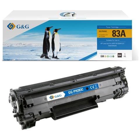 Toner Laserjet CF283A K Capacità 1.500 Pagine Nero - Foto 1