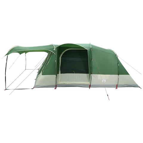 Tenda da Campeggio a Tunnel per 5 Persone Verde Impermeabile - Foto 8