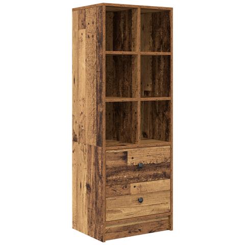 Unità di Scaffalatura Marrone Legno Vecchio Truciolare Media - Foto 1