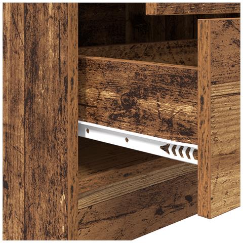 Unità di Scaffalatura Marrone Legno Vecchio Truciolare Media - Foto 9