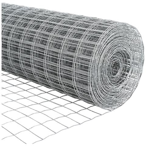 Recinzione Euro con 22 Pali Argento 1,2x25 m Acciaio - Foto 9