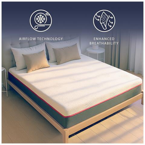 Materasso 80x190 Memory Breeze E Molle Insacchettate | Altezza 30 Cm | Sfoderabile, Anallergico E Traspirante | Made In Italy - Foto 8