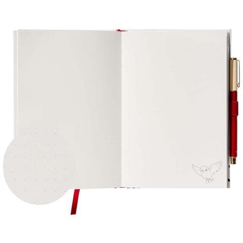 Quaderno A5 Con Penna Motivo Edvige, Bianco - Foto 2