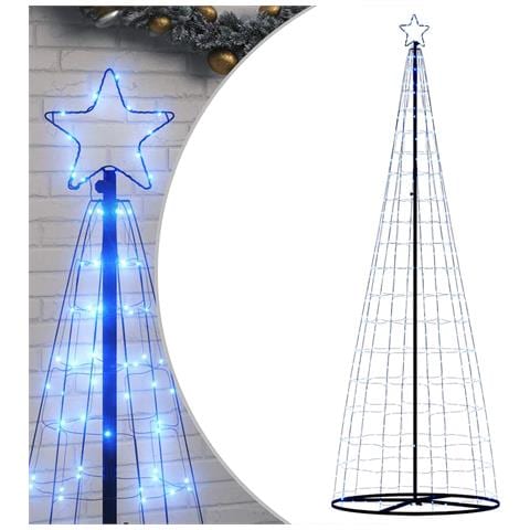 Albero di Natale a LED 550 LED Blu 304 cm - Foto 1