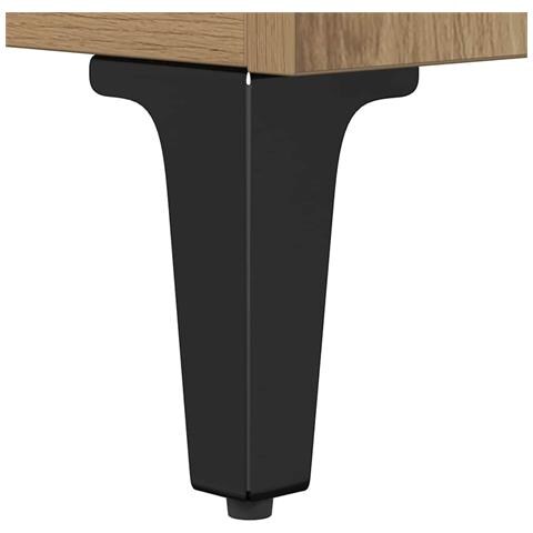 Tavolino da salotto rovere artigianale 90 x 49 x 45 cm - Foto 9