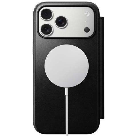 Custodia A Portafoglio Per Iphone 17 Pro Max Magsafe In Pelle Horween Serie Modern, Nero - Foto 2