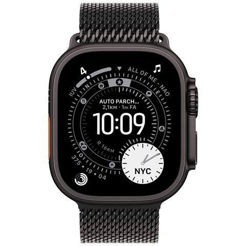 Watch Ultra 3 GPS + Cellular 49mm Cassa Titanio Nero con Loop in maglia Milanese Titanio Nero - Large - Foto 2