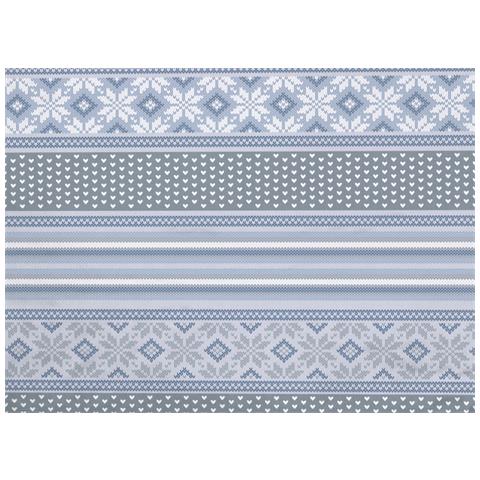 Copripiumino Sacco Piumone Pensieri Delicati Cotone Dis. Norvegia Matrimoniale Blu - Foto 2