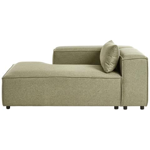 Chaise Longue Versione Destra Brande Tessuto Verde Chiaro - Foto 2