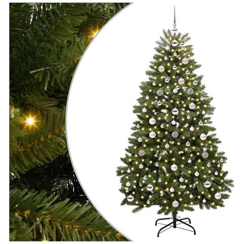 Albero di Natale artificiale Verde 180 cm PVC e Metallo - Foto 1