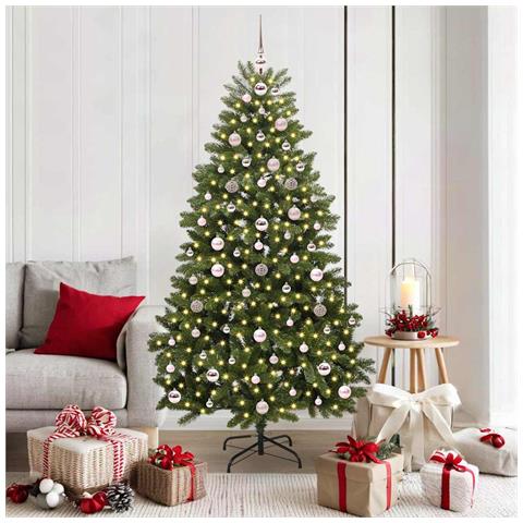 Albero di Natale artificiale Verde 180 cm PVC e Metallo - Foto 2