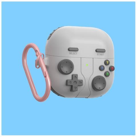 Custodia Protettiva In Silicone Compatibile Con Auricolari Bluetooth Huawei Freeclip2 - Design Console Di Gioco Grey - Foto 2
