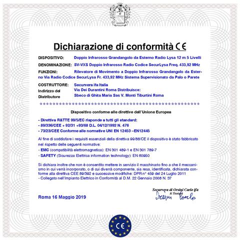 Sensore Movimento Estranei Doppio Infrarosso Da Esterno Con Ricetrasmettitore Freq. 433,92 Mhz Per Lysa Gsm Sensore Gr - Foto 4