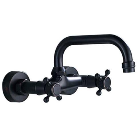 Rubinetto per lavabo da bagno, Blackswan, tipo M143, modello nero anticato, misura 21 cm - Foto 1
