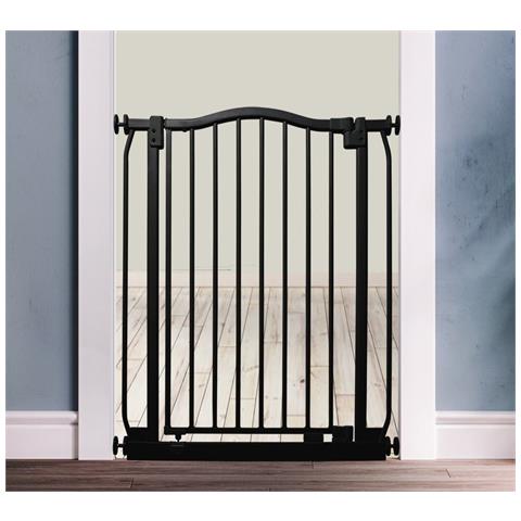 Safetots Cancelletto Di Sicurezza Con Parte Superiore Incurvata, 225cm - 234cm, Nero Opaco - Foto 4
