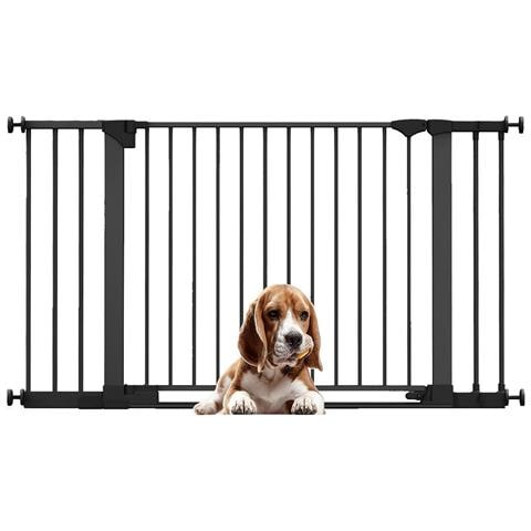 Bettacare Cancelletto Per Cani Safestep, Nero, 138cm - 145cm, Passaggio Extra Basso, Apertura Extra Larga Di 81cm - Foto 1