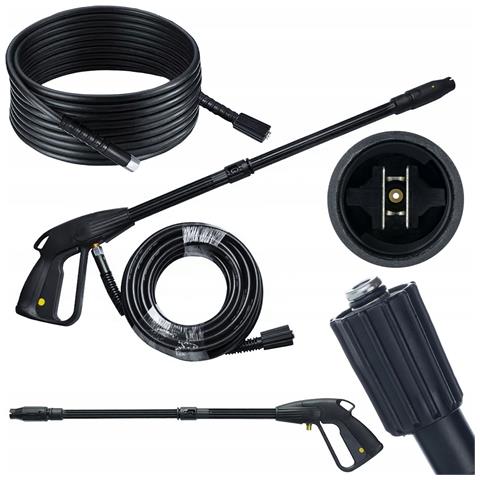 Pistola Alta Pressione Con Ugello Vario - Compatibile Con Idropulitrice Kärcher K2-k7 | 155bar, 60°c | Tubo 5m M22x1,5 - Foto 1