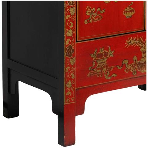Armadio In Legno Rosso 86x50x150h Cm - Foto 8