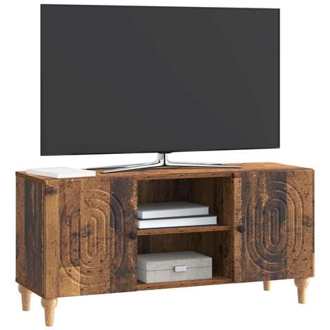 Mobile TV Legno antico 102 x 34,5 x 50 cm Legno ingegnerizzato - Foto 2