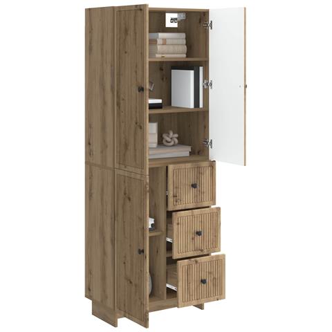 Set di armadi 2 pcs 66 x 34,5 x 90 cm Legno ingegnerizzato - Foto 2