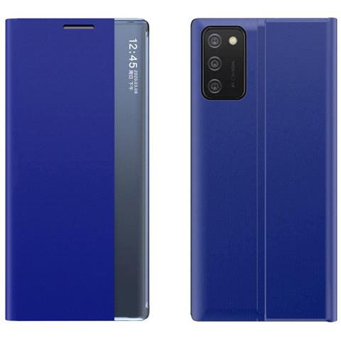 Nuovo Case Sleep Con Funzione Stand, Per Samsung Galaxy A03s (166.5), Blu - Foto 1