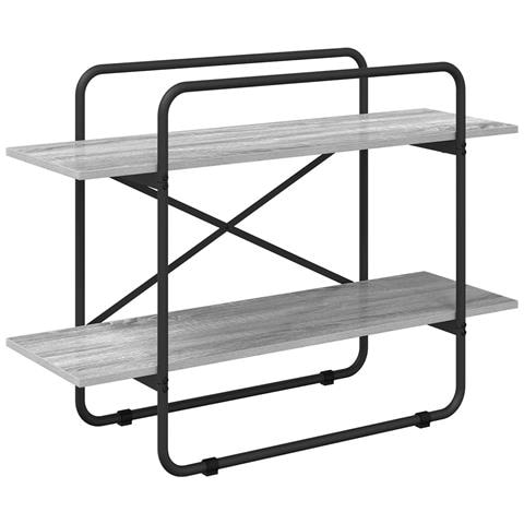 Libreria 2 livelli 100 x 35 x 70 cm PB Sonoma grigio - Foto 1