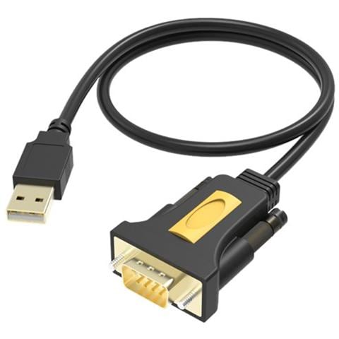 TC-USBSER, USB-B, 9-pin D-sub, Maschio / maschio, Nero, Nichel, Mac, PC - Foto 1