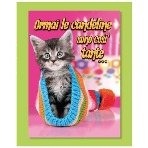 1 Biglietto D'auguri Bigliettino Musicale Compleanno Don't Worry + Busta - Foto 1