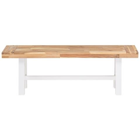 Panchina In Legno Bianco Marrone Scania - Foto 24