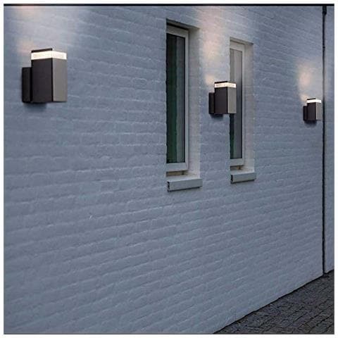 Elm Ip44 - Lampada Da Parete Per Esterni, Colore: Nero / trasparente - Foto 2