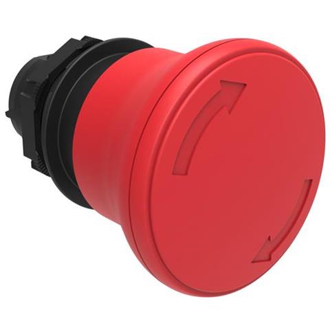 Pulsante Fungo 40mm Rosso Sg. rotazione - Lovato Lpcb6344 - Foto 1
