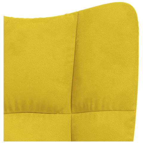 Poltrona Relax Giallo Senape in Velluto - Foto 8
