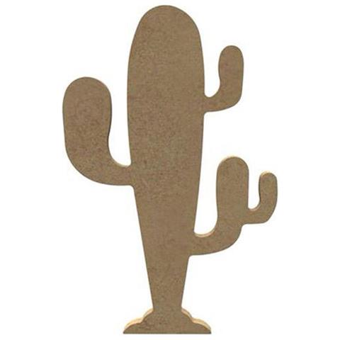 Cactus In Legno Mdf Per Decorare - 15 Cm - Foto 1