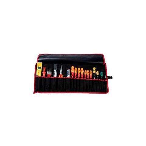 5990829991 Cassetta Degli Attrezzi Pelle Nero, Rosso - Foto 1