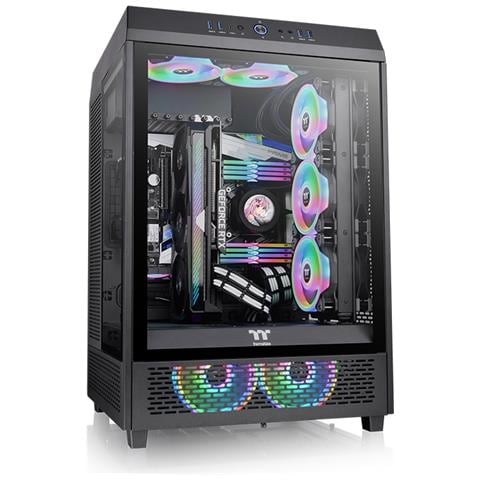 Case The Tower 500 Mid Tower ATX/EATX/ micro ATX/ Mini-ITX 5 Porte USB 3.1 Colore Nero (Finestrato) - Foto 2
