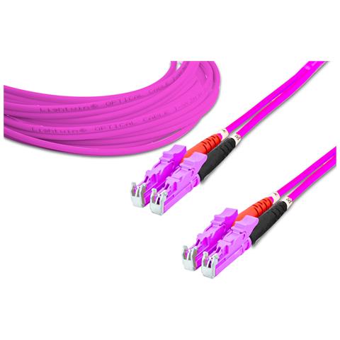 LDP-50 LSH-LSH 10.0 OM4 cavo InfiniBand e in fibra ottica 10 m E-2000 (LSH) Viola - Foto 1