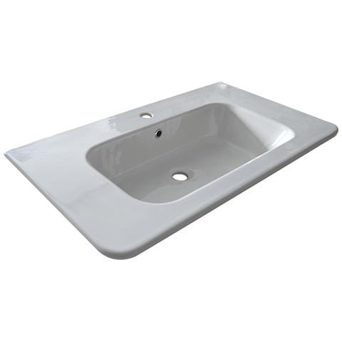 Consolle In Ceramica 80 Cm Mod Lc26 Bianco - Foto 4