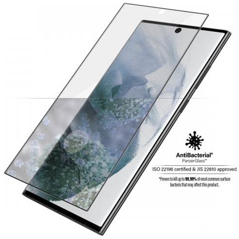 Pellicola ProteggischermoTrasparente Samsung Galaxy S22 Ultra Compatibile con la Custodia Nero - Foto 1