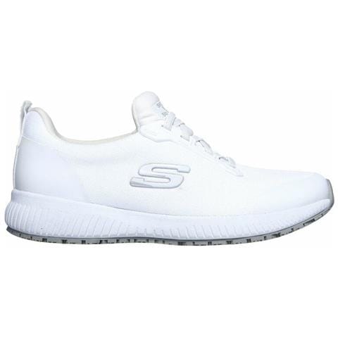 Scarpe Sportive Da Donna Skechers Work: Squad Sr Bianco 37.5 - Foto 1