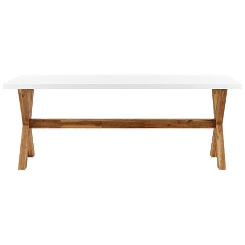 Set Da Giardino Tavolo Con 2 Panche In Fibra Di Cemento Bianco Olbia - Foto 8