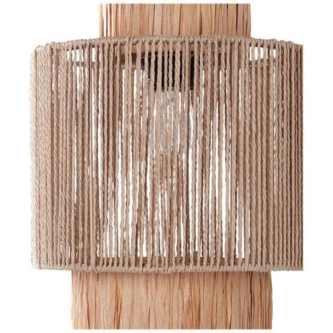 Set Di 2 Lampade Da Parete Rafia Naturale Jamma - Foto 2