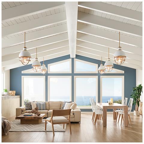 Sospensione Contemporanea Tollis Acciaio Ottone Naturale Bianco Grande Luce E27 - Foto 2