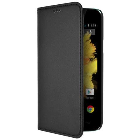 Custodia Per Wiko Sunset Con Funzione Supporto E Portacarte, Nero - Foto 1