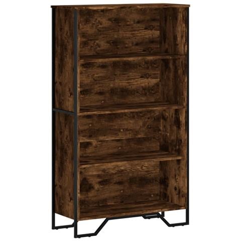 Libreria Rovere Fumo 80x31x137,5 Cm In Truciolato - Foto 2
