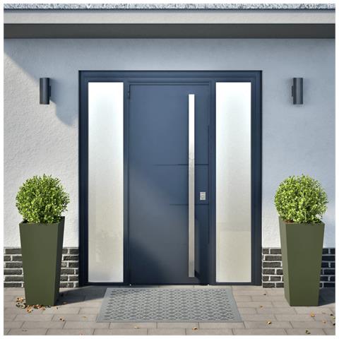 Fioriere da Giardino 2 pz Verde Oliva 35x35x75 cm in Acciaio - Foto 2