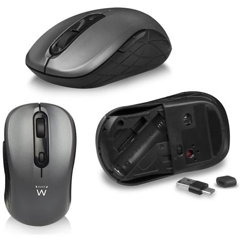 EW3272 tastiera Mouse incluso Universale RF Wireless QWERTY Spagnolo Nero - Foto 4